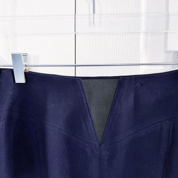 T Tahari Navy Pencil Skirt - Picture 6 of 8